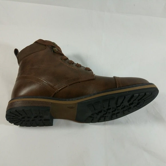 Men Brown Casual Work Boots - Picture 5 of 8
